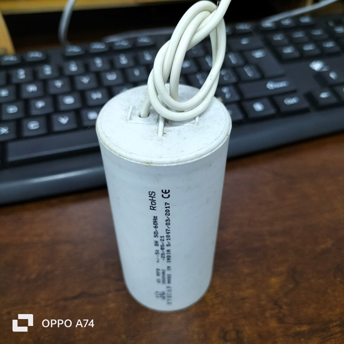 Syscap 45MFD 350V AC Running Capacitor for efficient electrical circuit performance
