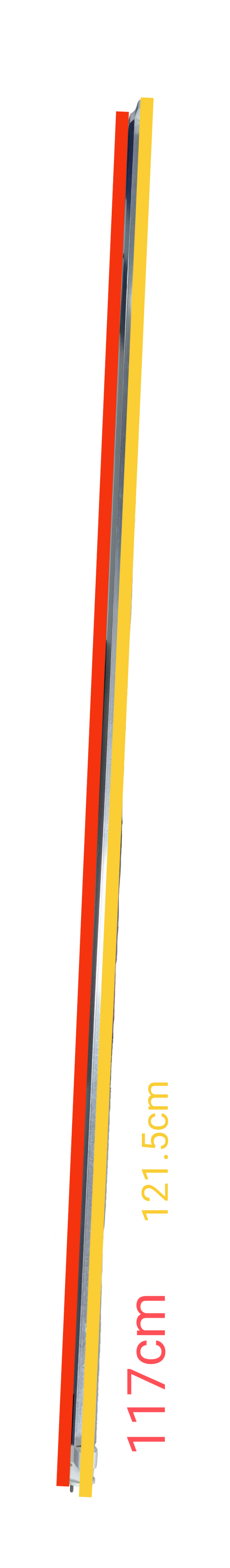 Orbik T8 36W to T5 28W conversion kit with clear and colored wiring for easy installation