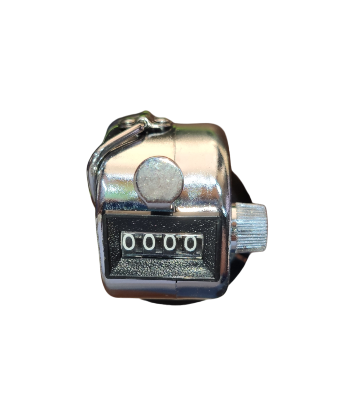 Silver Tactical Counter 4 Digits handheld mechanical tally clicker for gameplay accessories