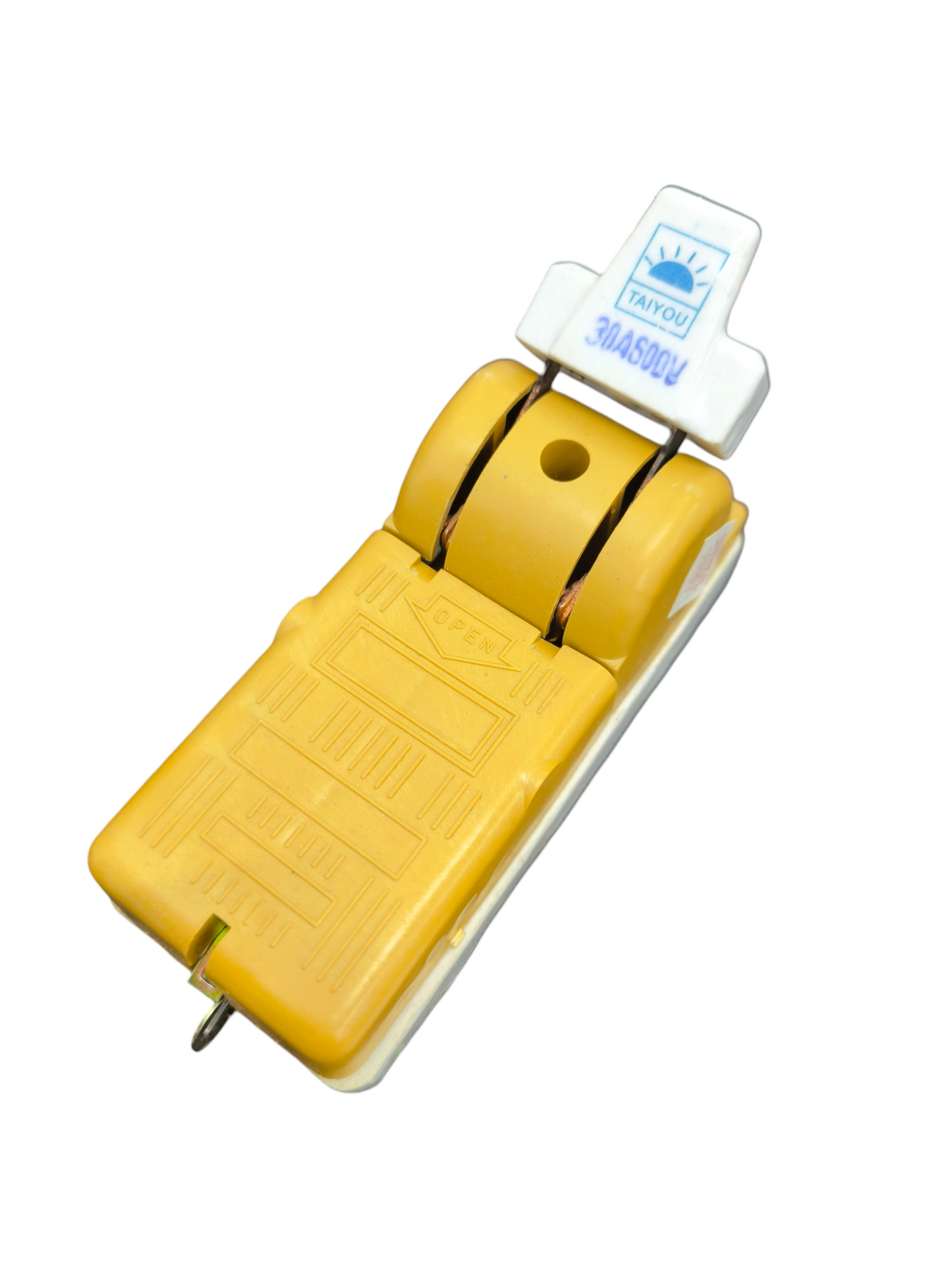 Taiyou 30A Knife Switch Single Throw Single Phase yellow and white electrical switch component