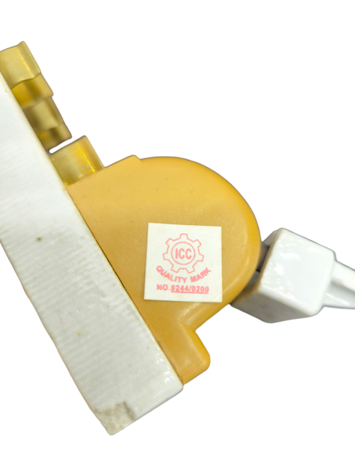 Taiyou 30A Knife Switch Single Throw Single Phase electrical circuitry part with yellow casing
