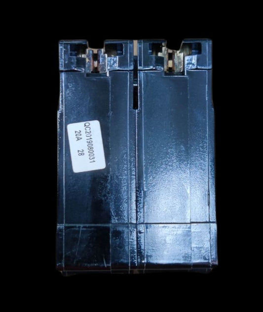 Taiyou Circuit Breaker 20A 2 Pole Plug-in electrical component in black for circuit protection