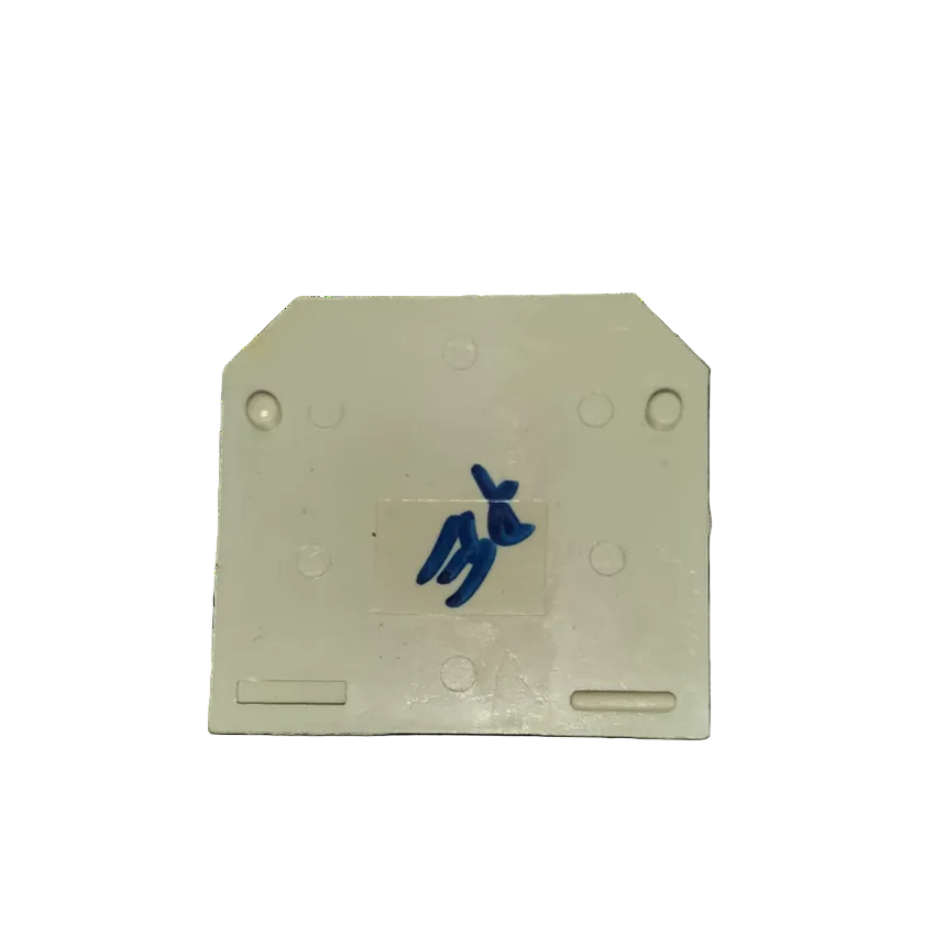 Grippes Terminal Block Cover 3.6cm white electrical part with mounting features for circuit protection