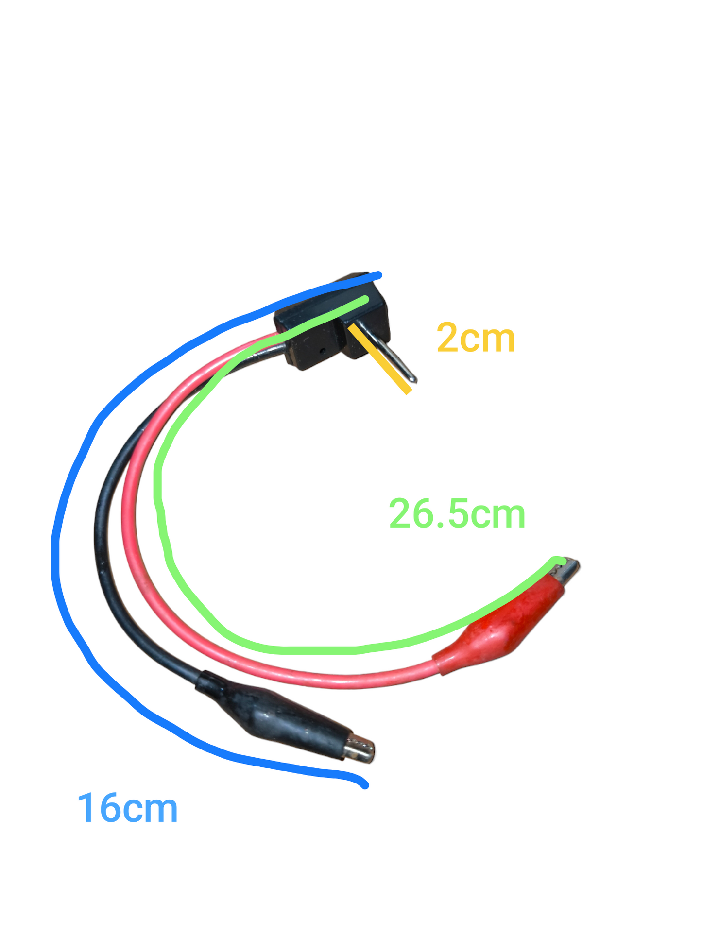 Test Prod Clip Type with Pin Type wires and leads with red and black clips and pin connectors