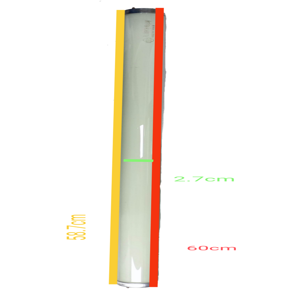 TFC 18W T-8 Fluorescent Tube Green measuring 60 cm length for energy-efficient lighting
