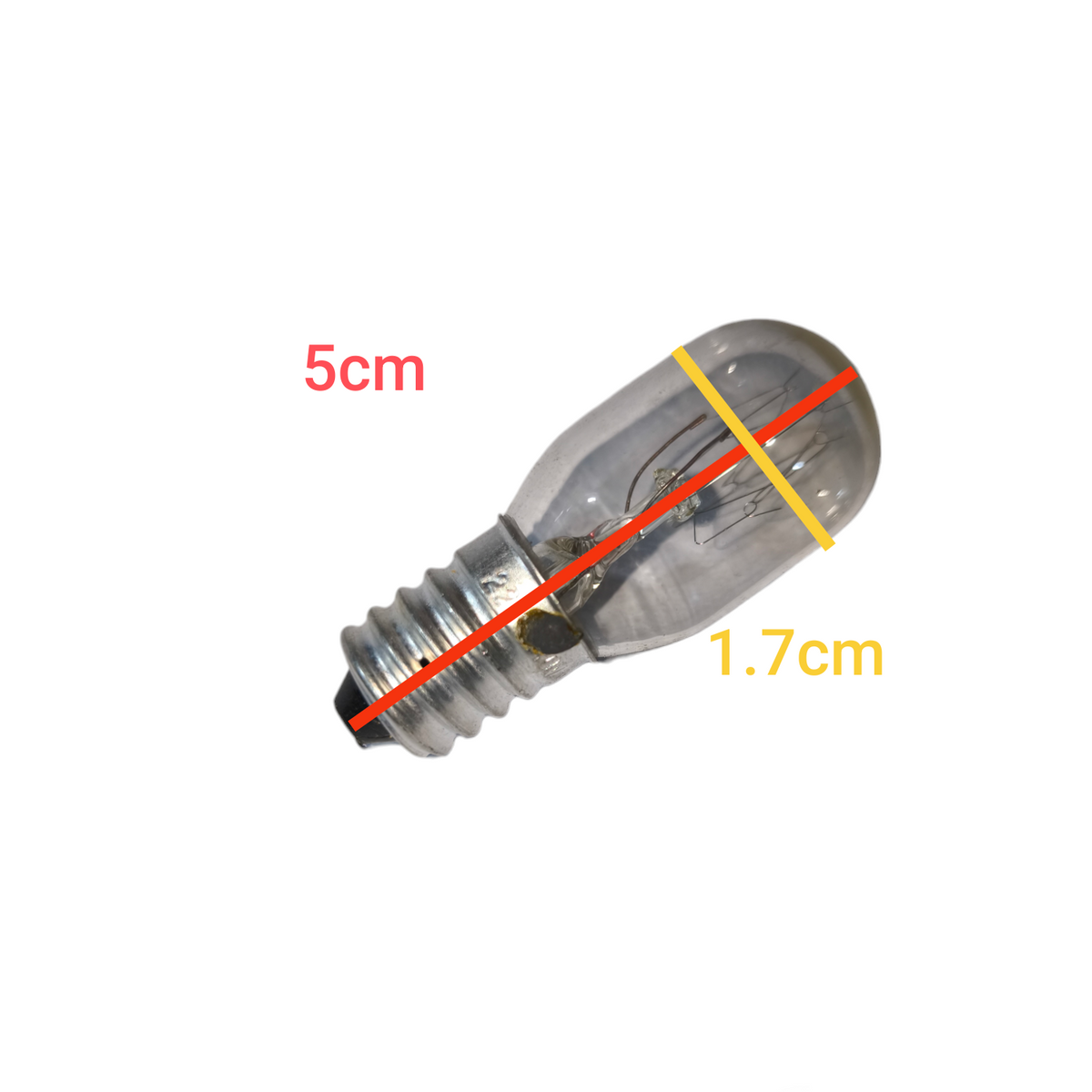 15W E14 machine bulb 220V incandescent bulb with clear glass and metal screw base