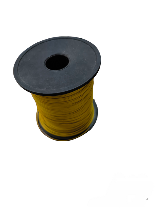 Spool of yellow tie wire per meter for securing tarps and materials from China vendor