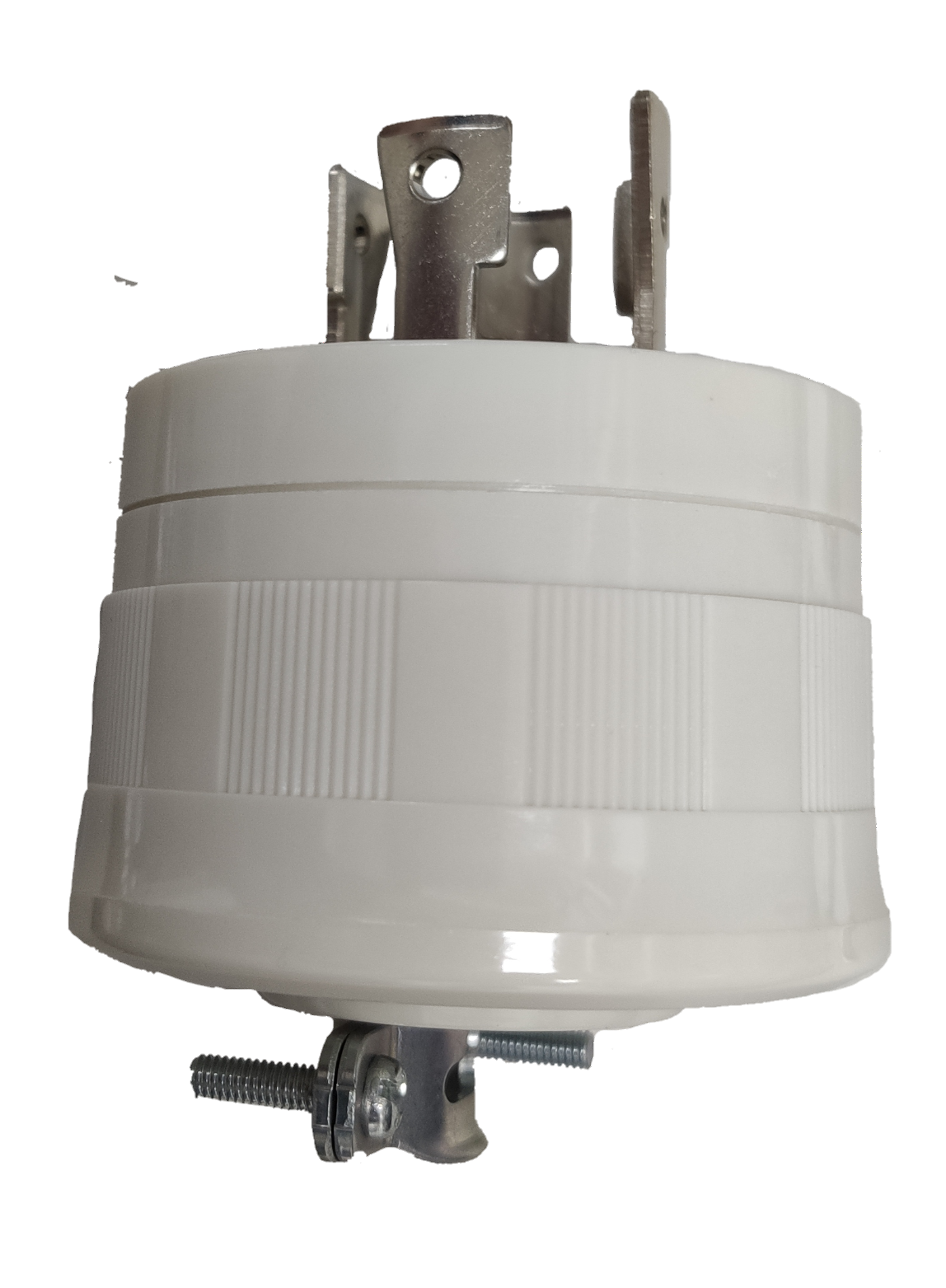 Panasonic NEMA L6 250V industrial plug white locking three prong male connector for heavy duty power
