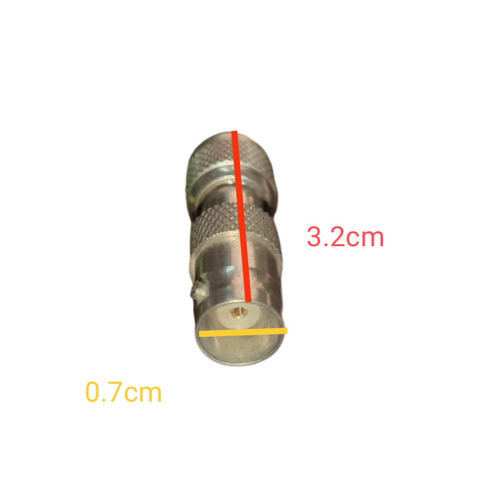Local brand TNC Male to BNC Female Adaptor with metal body and knurled grip for secure connections