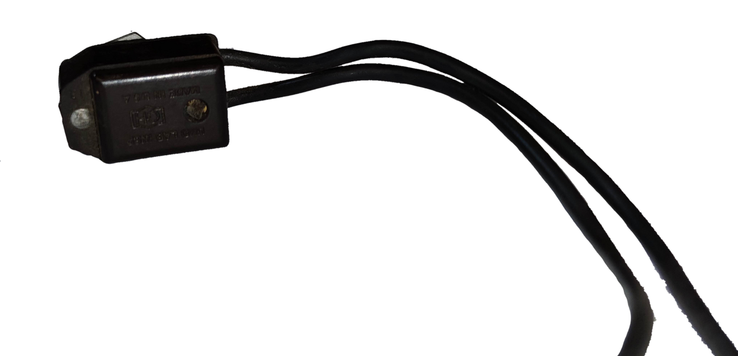 Black Toggle Switch 4A 250V USA with wires for power points and electrical switches