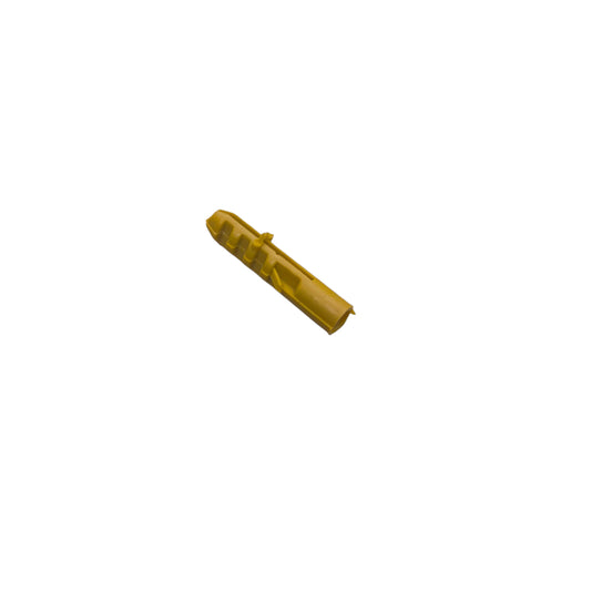 China made yellow plastic wall anchor plug Tox 5mm x 2.5cm for screws in drywall and masonry