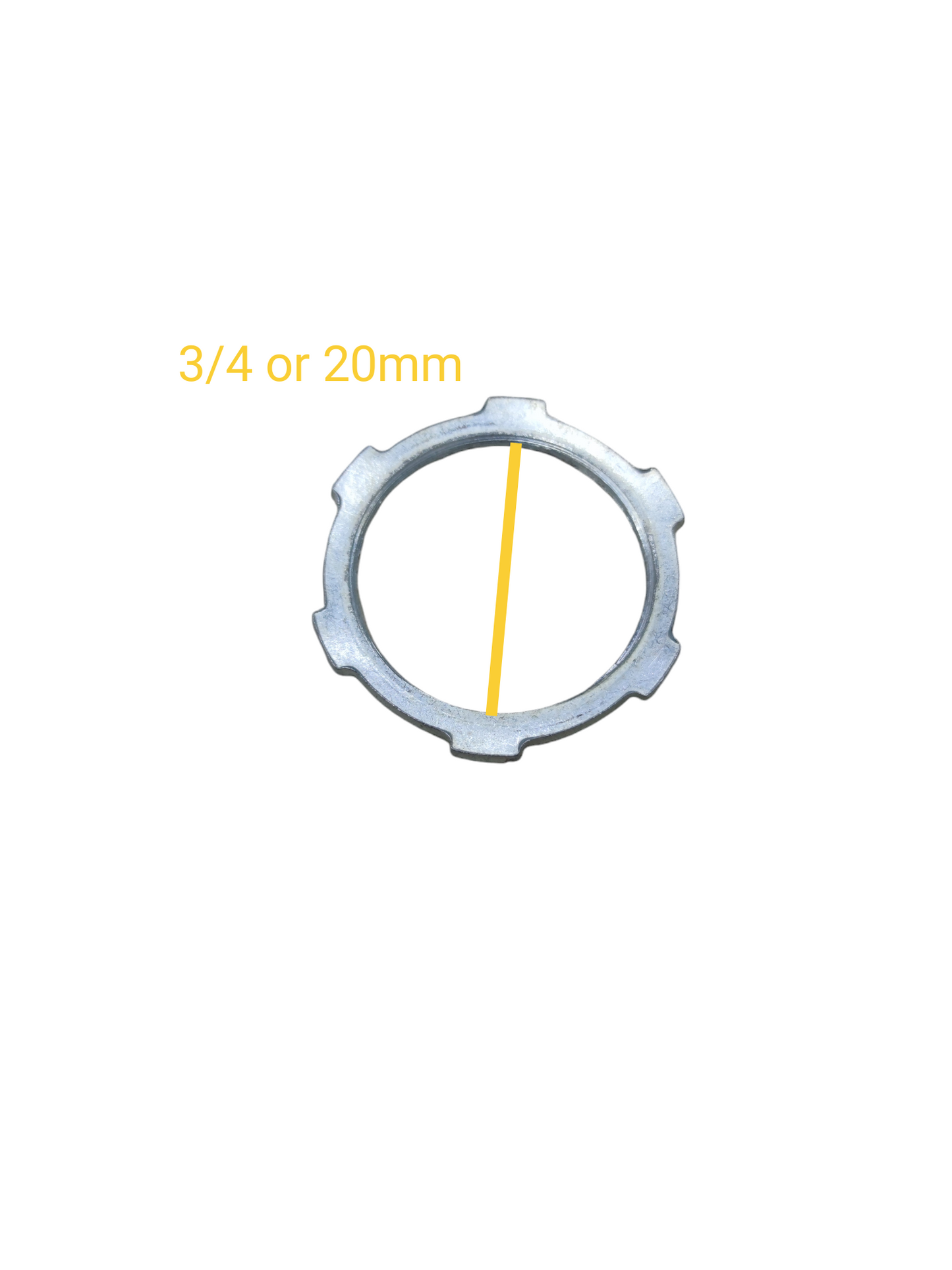 Locknut for RSC Pipe 20mm galvanized steel locknut for three quarter inch RSC conduit securing fittings