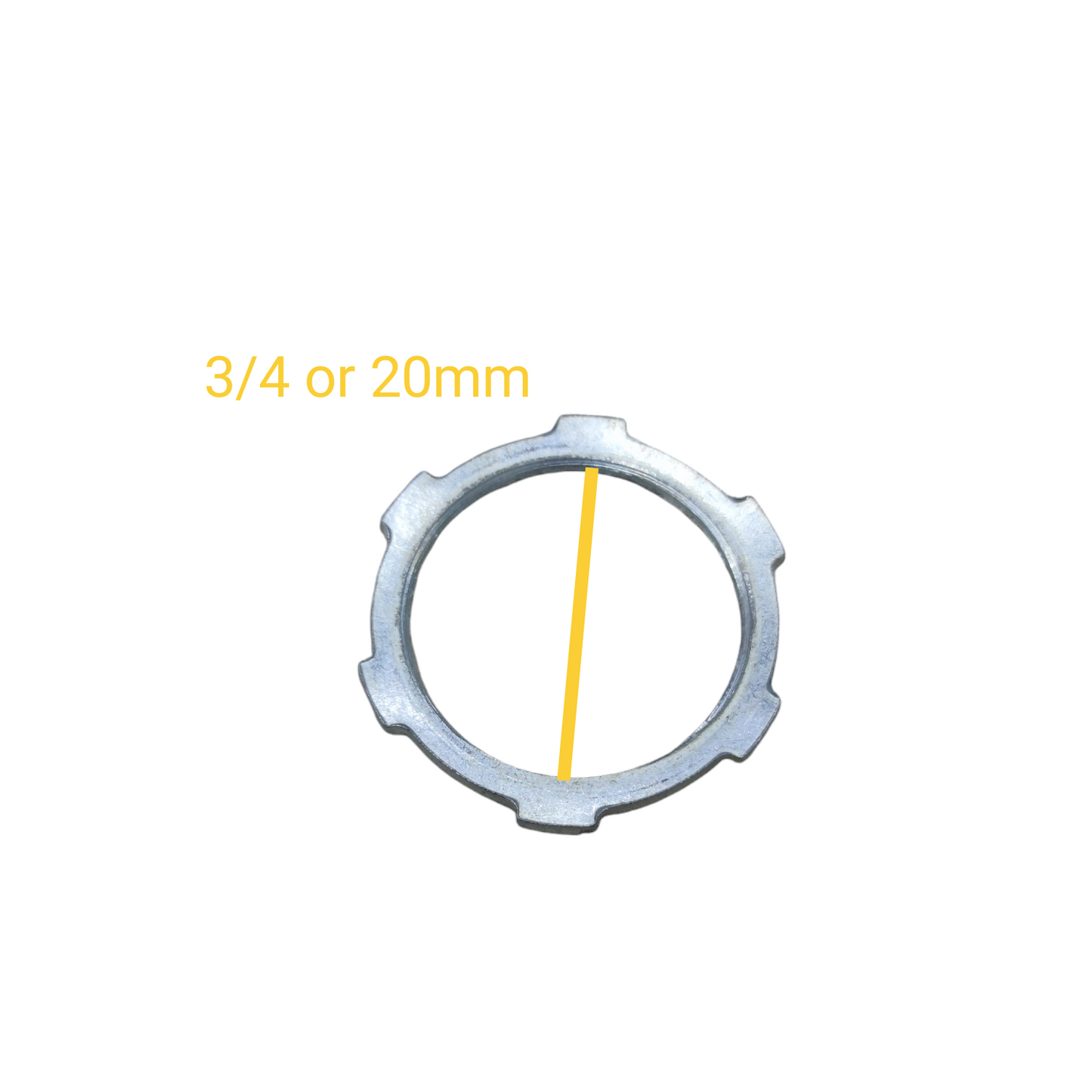 Locknut for RSC Pipe 20mm galvanized steel locknut for three quarter inch RSC conduit securing fittings