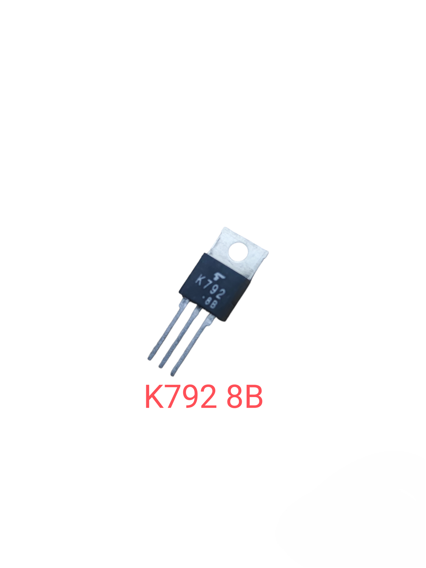 Single transistor from the Transistors Different Kind Classic Series featuring three metal legs and a black casing