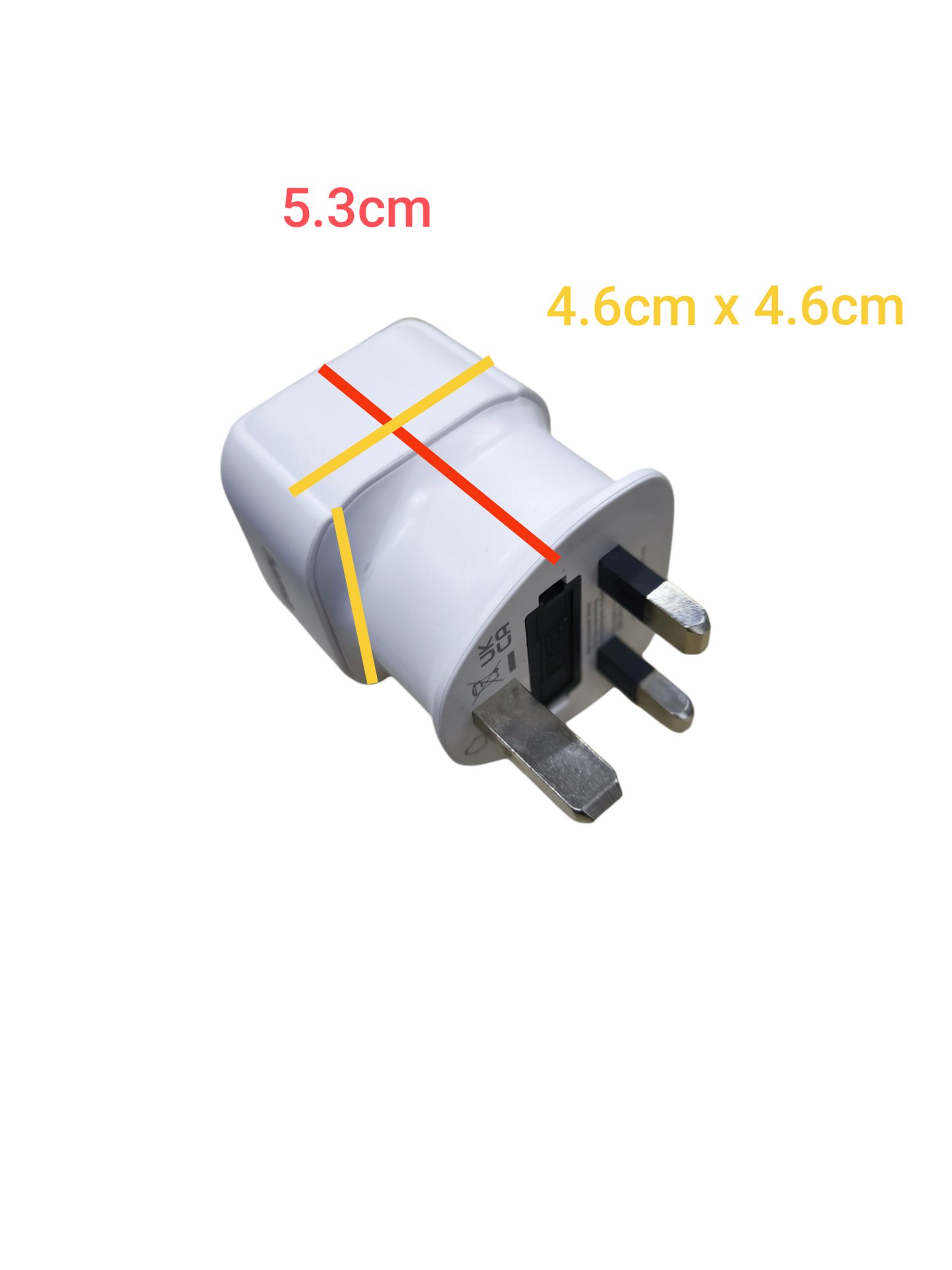 Type G to Type F adapter for Europe power adaptor and charger from China with compact design