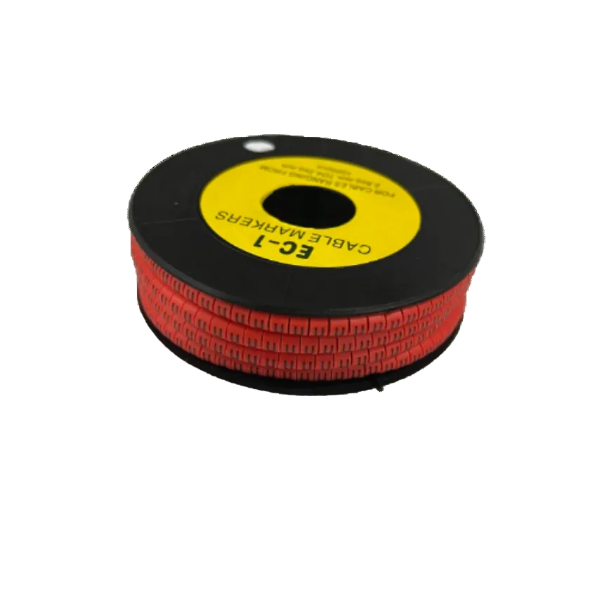 Grippes U Marker Red 2.6mm to 4.2mm 1000pcs cable markers spool for cable management