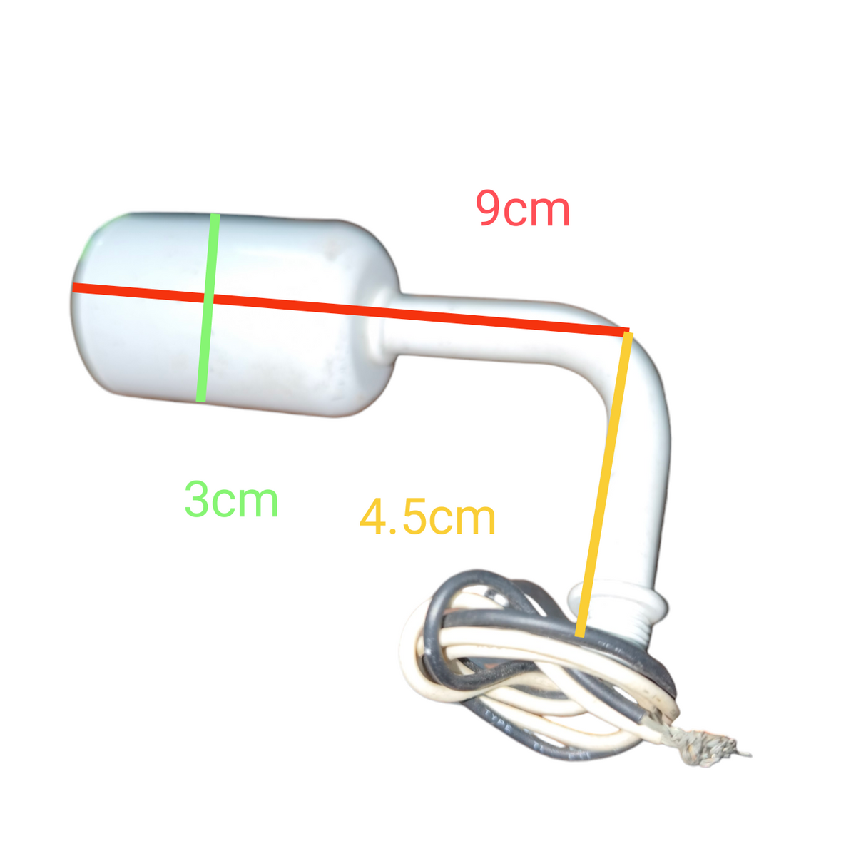 E14 porcelain socket with wire white L shaped lamp holder with 9cm 4.5cm 3cm dimensions for lighting installations