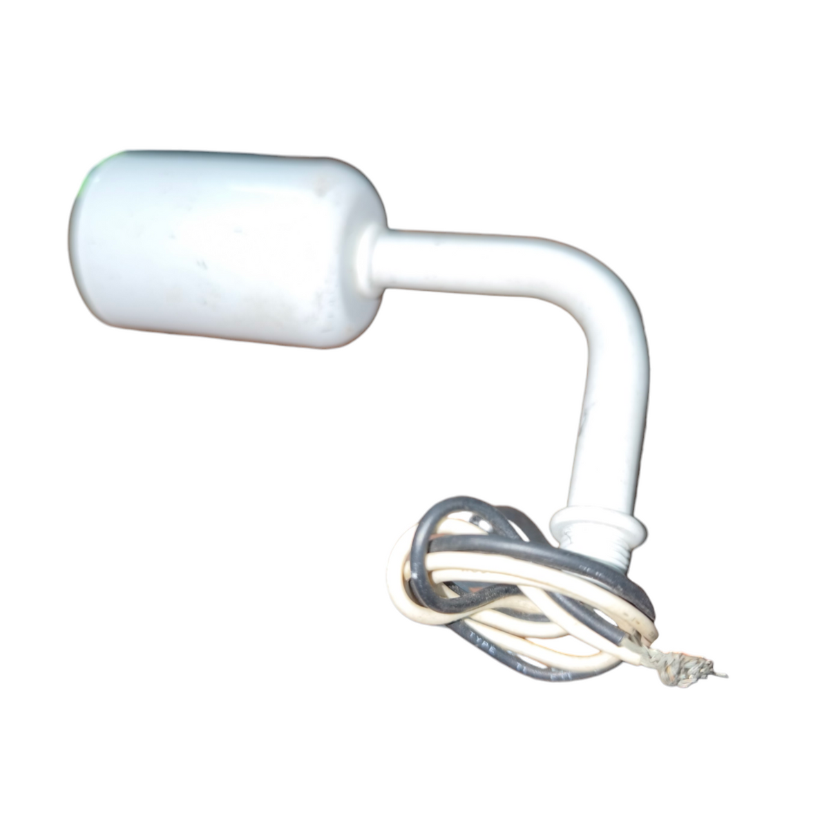 E14 porcelain socket with wire white L shaped porcelain lamp holder with bundled black and white cables