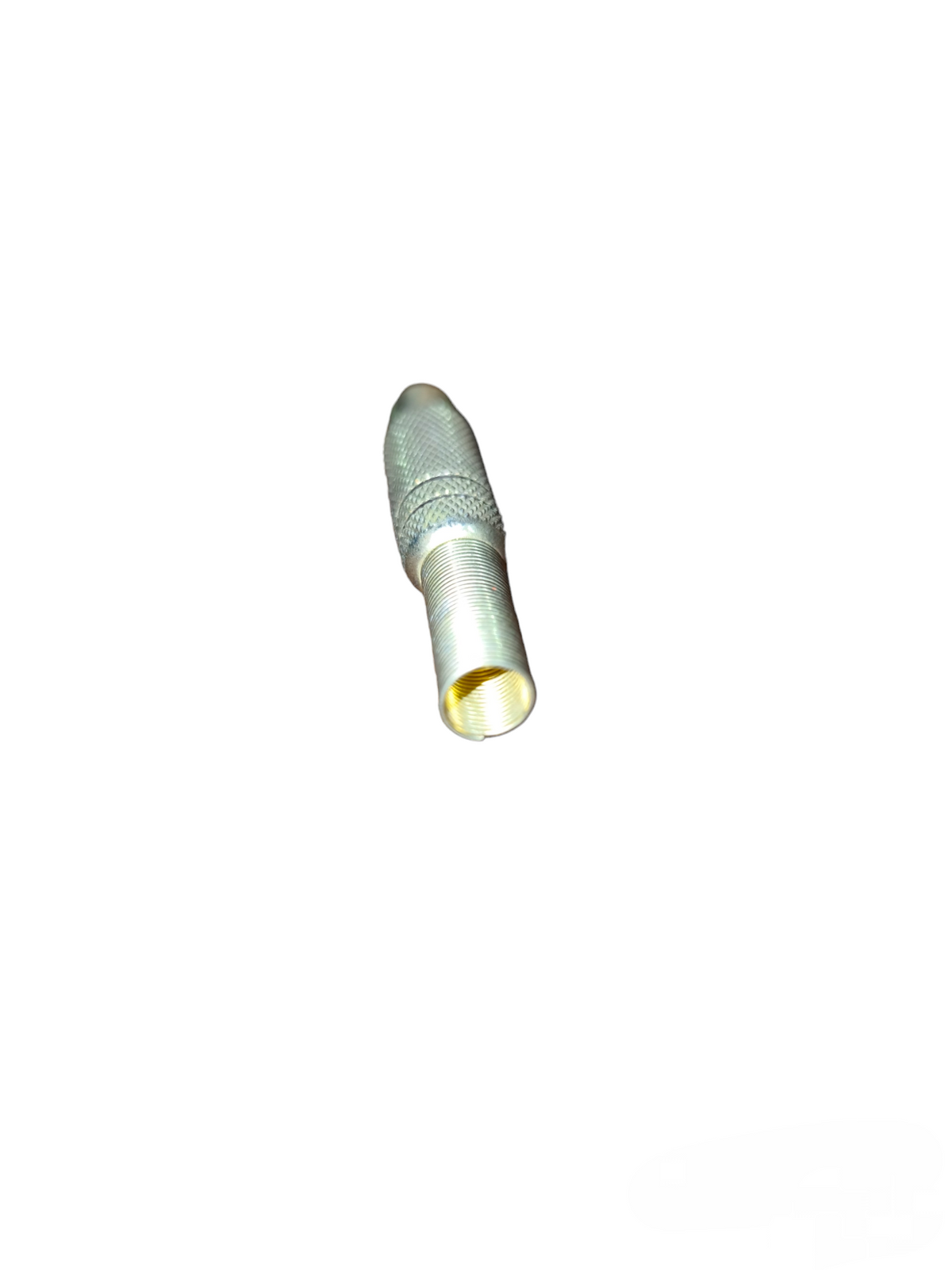 China portable audio metal gold RCA jack 3 line single female connector with knurled metal grip