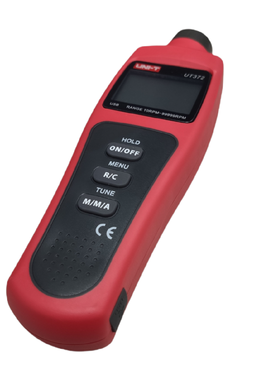 UNI-T Non Contact Tachometer UT372 digital handheld tester with display and control buttons