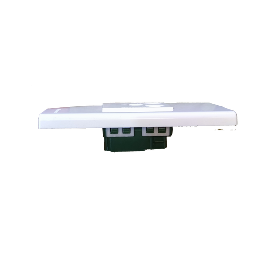 Panasonic white wall plate with 250V quick connect electrical socket module showing quick connect terminals