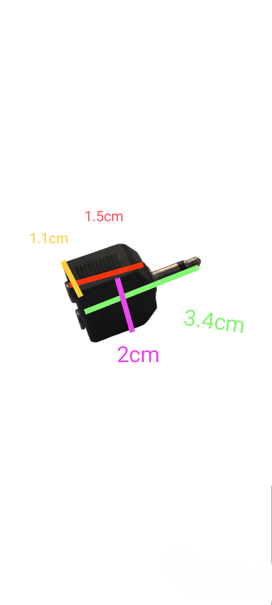 3.5mm mono plug to dual jack adapter black microphone accessory with compact design made in China