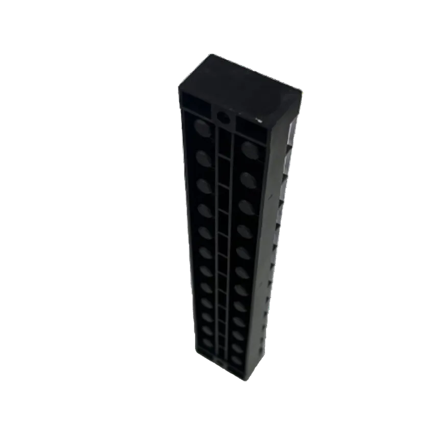 Grippes 45A 12Pairs Terminal Block 600V black plastic 12 pair vertical terminal strip for electrical panels