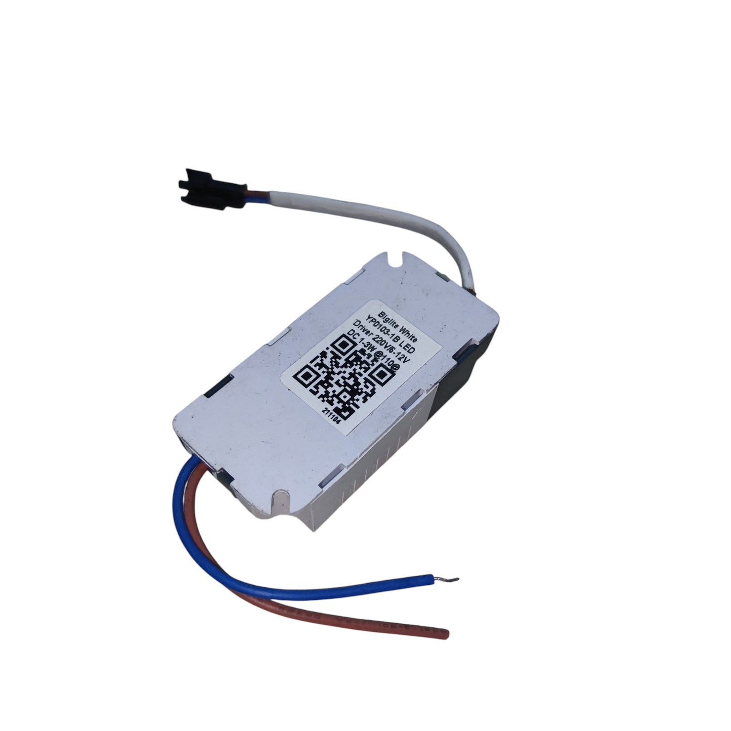 Biglite LED Driver 1-3W Input 180-220V compact white rectangular power supply unit with wires