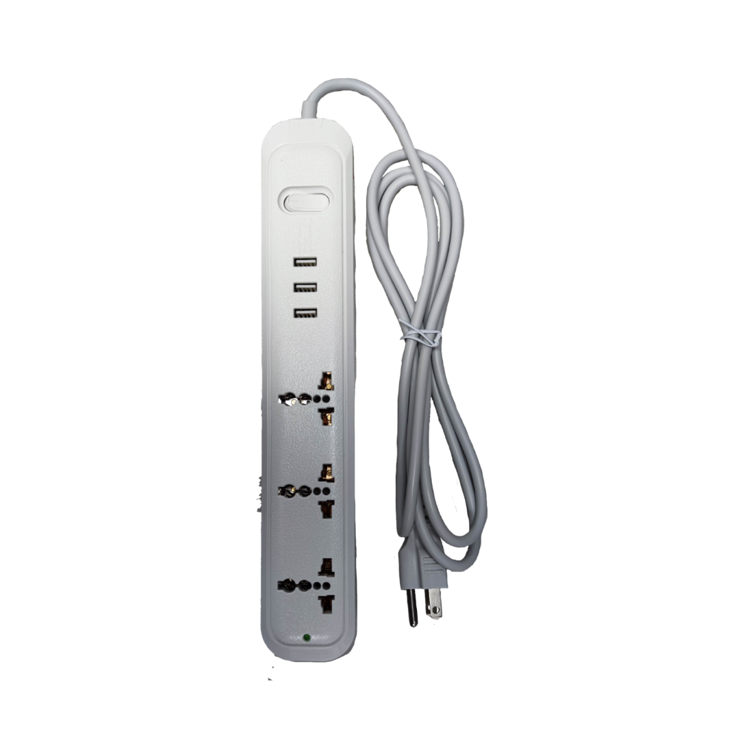 Omni universal outlet power strip with USB and multiple charging ports for versatile device connectivity