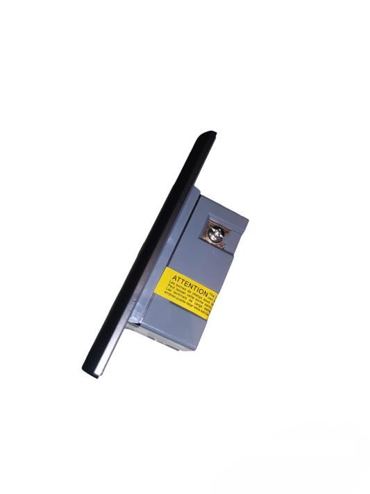 Royu GFCI Duplex Universal Outlet 20A 220V power point switch with safety label and black frame