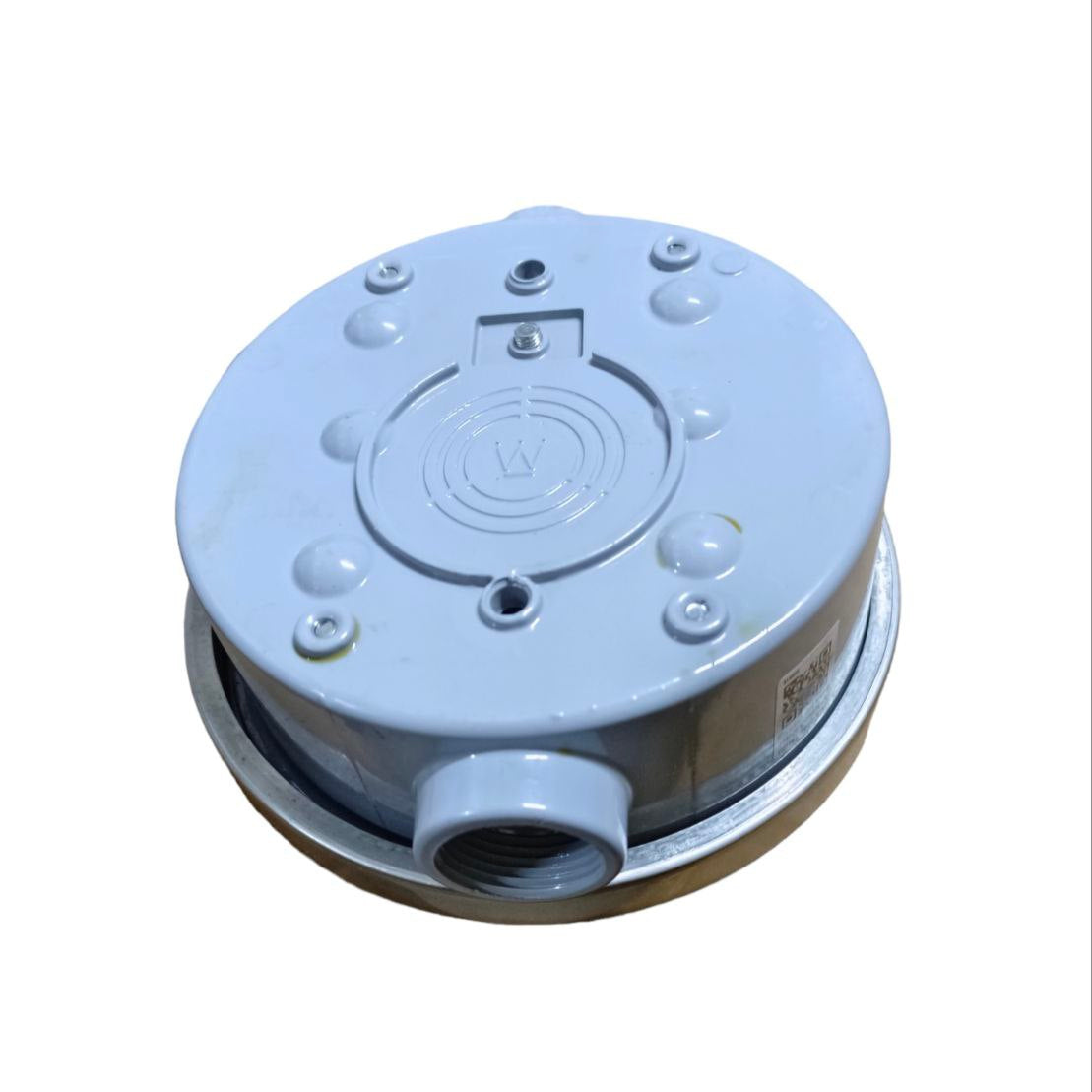 USA Round Meter Base 1 inch electrical component with circular design and white finish