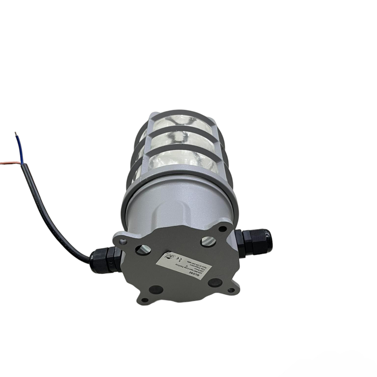 Globe Vapor Lamp Glass Clear E27 60W 220V with metal frame and wiring for lighting installation