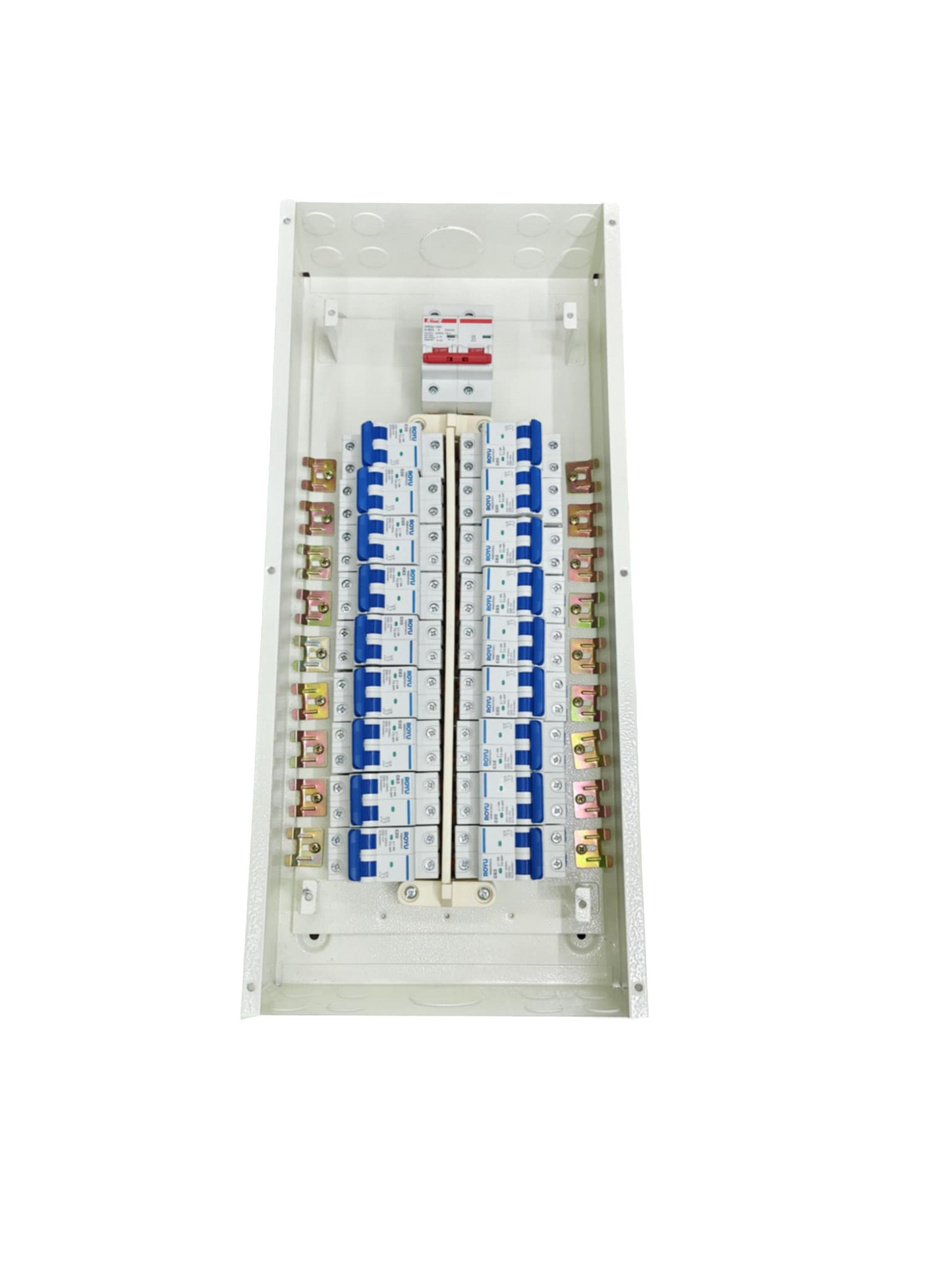 Royu Himel 2 Pole Main and 18 Branches 2 Pole electrical circuitry panel with circuit breakers