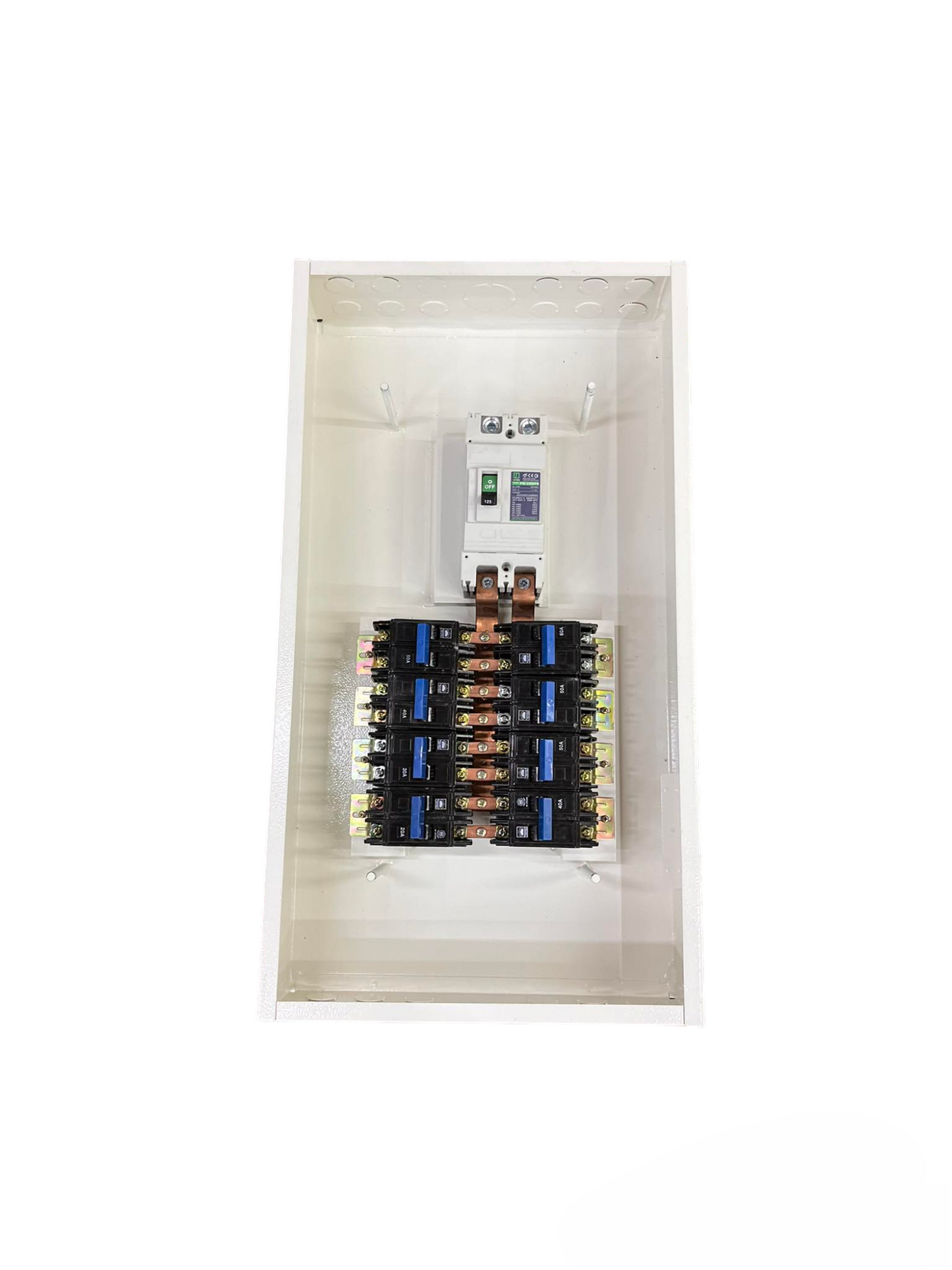 Koten & Taiyou 200A panel board with circuit breakers for electrical power distribution
