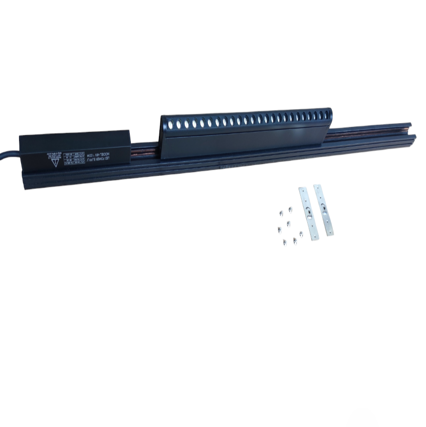 ILLUMIQ TERRA 24W LED Rotary Grille Track Light 220V black ceiling light fixture with mounting hardware