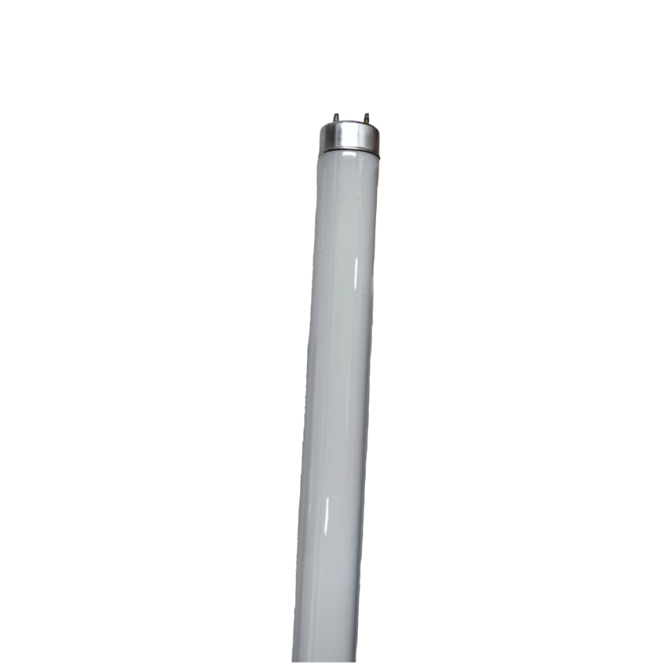 Irisram 36W Fluorescent Tube T-8 Red with metal cap and white glass body for lighting
