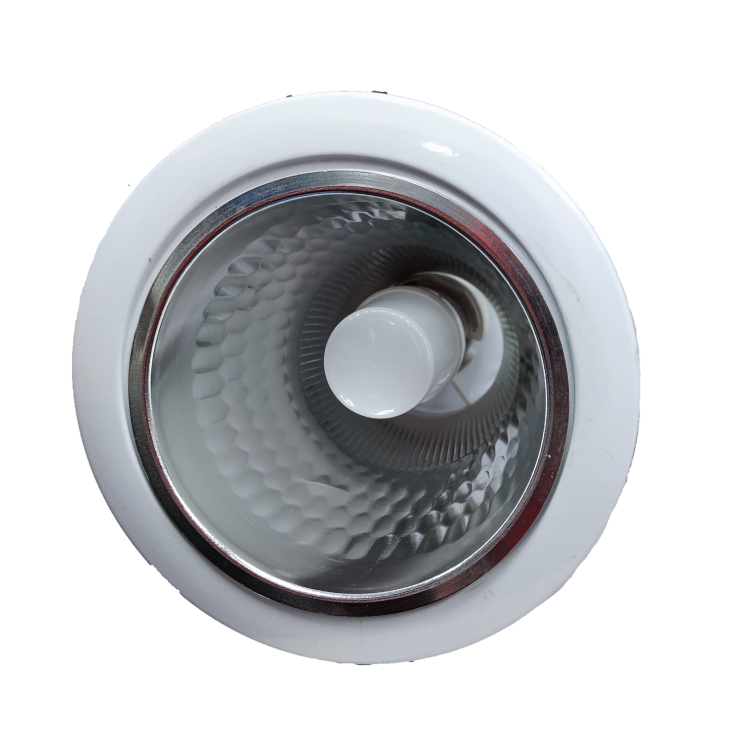 Omni & Firefly 4 inch LED pinlight housing ceiling light with reflective interior and white trim