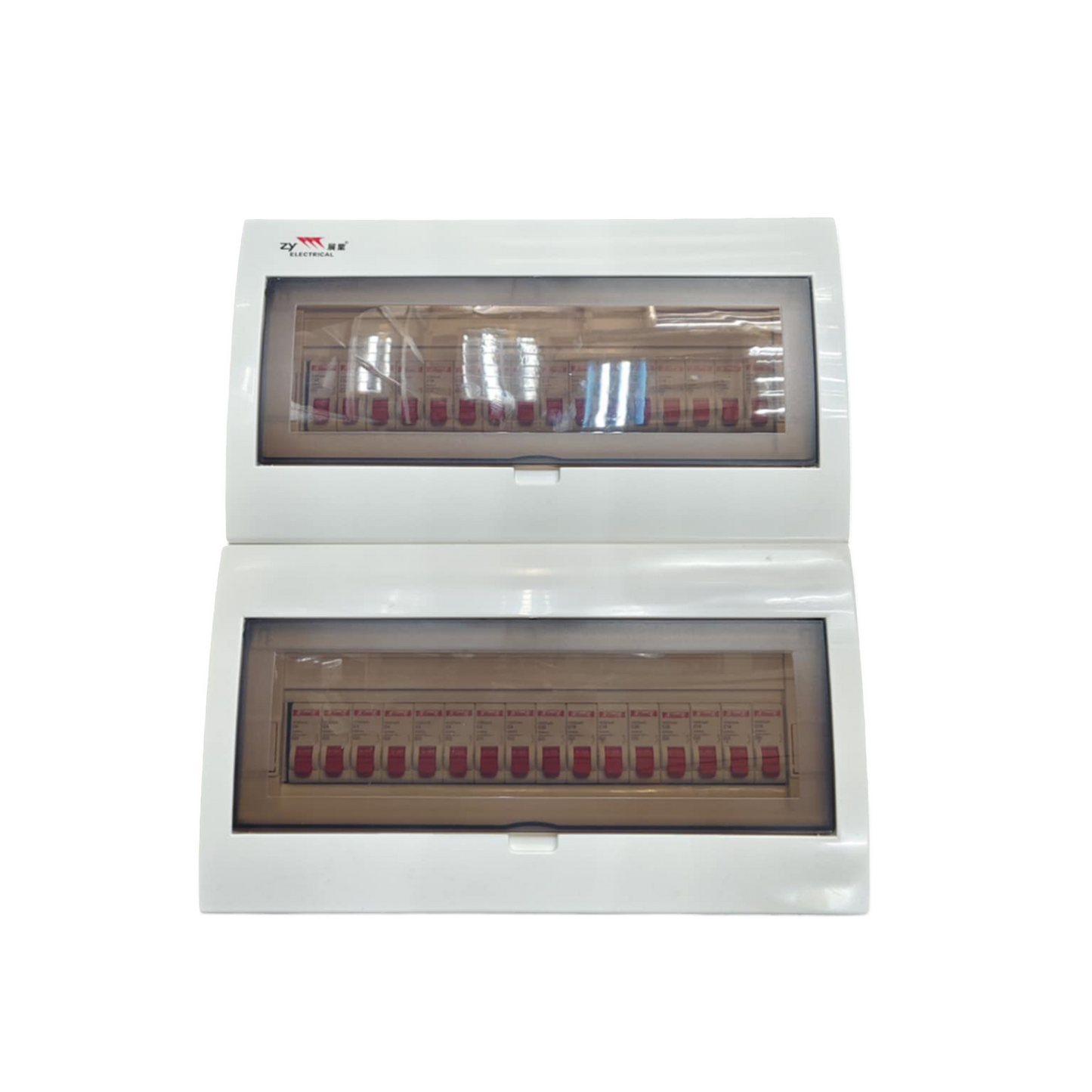 Himel and ZY 50A 1Pole Main with 31 Branches 1Pole electrical circuit breaker panel in white casing