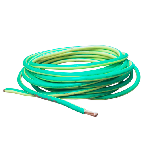 Grippes 50mm Grounding Cable green and yellow insulated copper wire coil for electrical grounding