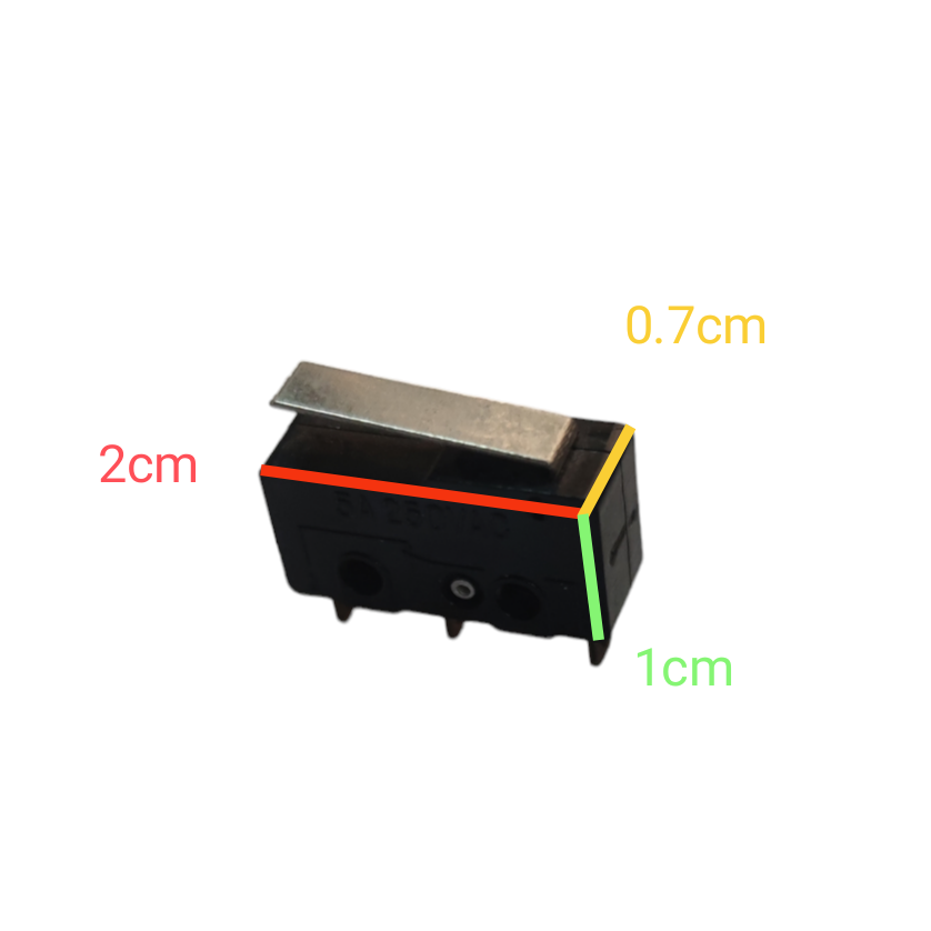 Micro Switch Small Switch 1NO 1NC black compact electrical switch with metal lever from local vendor