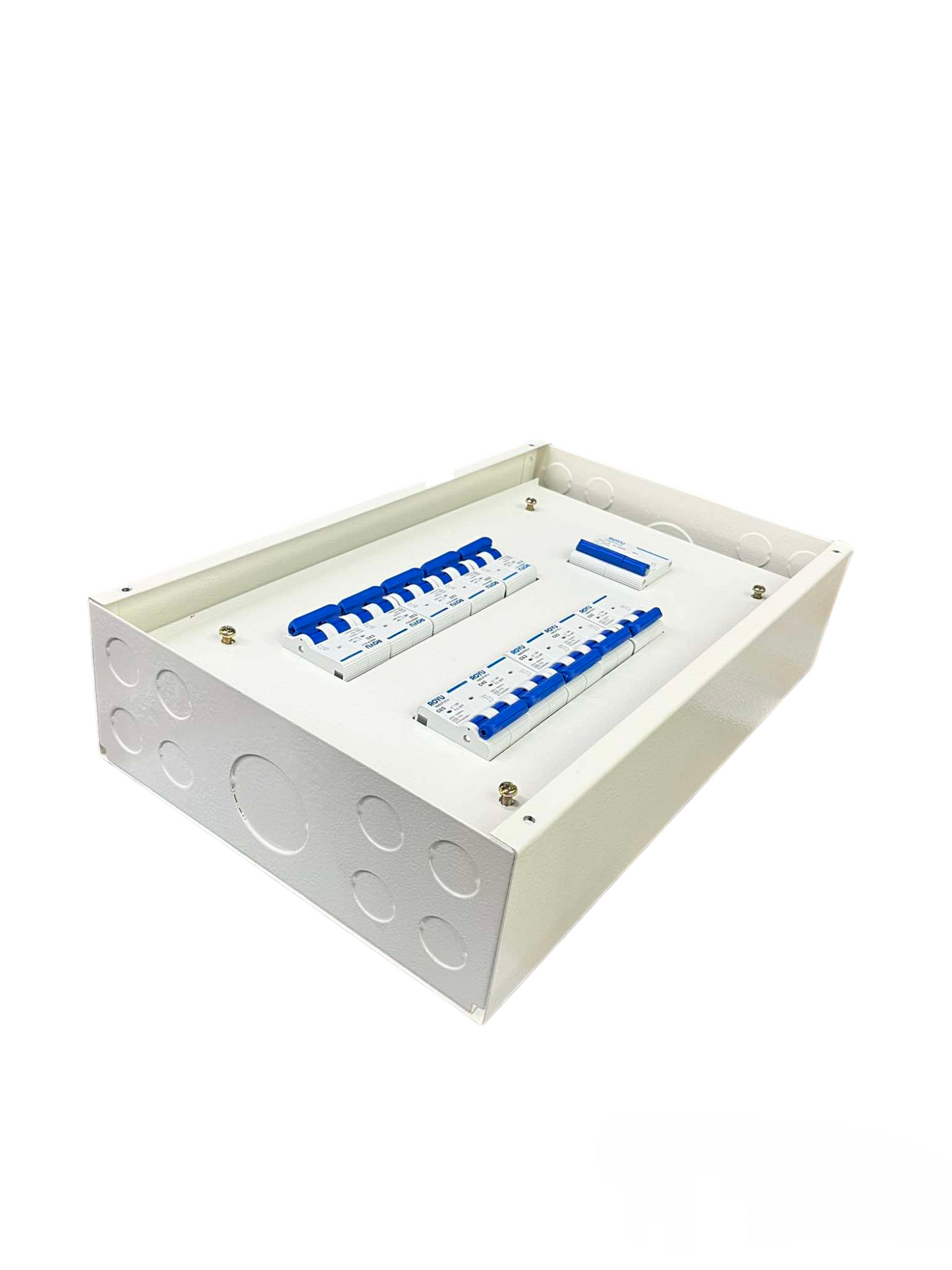 Royu & Koten Miniature Circuit Breaker with 10 Branches in white protective casing for electrical systems