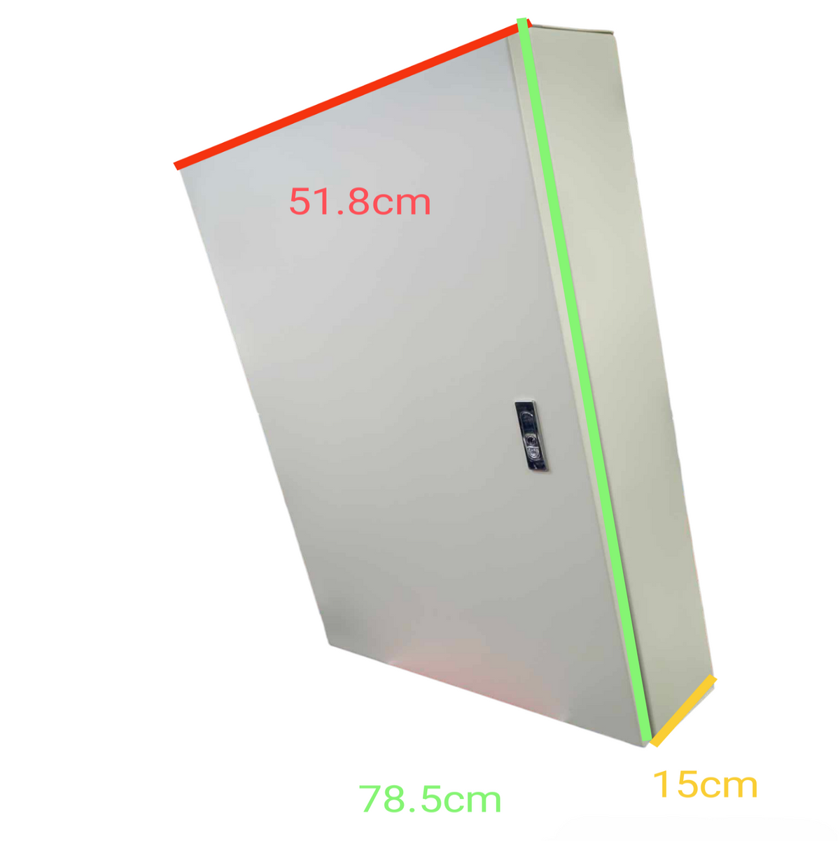Schneider Royu Panel Board For EZC250 Main 3 Pole metal enclosure with dimensions 78.5cm by 51.8cm by 15cm