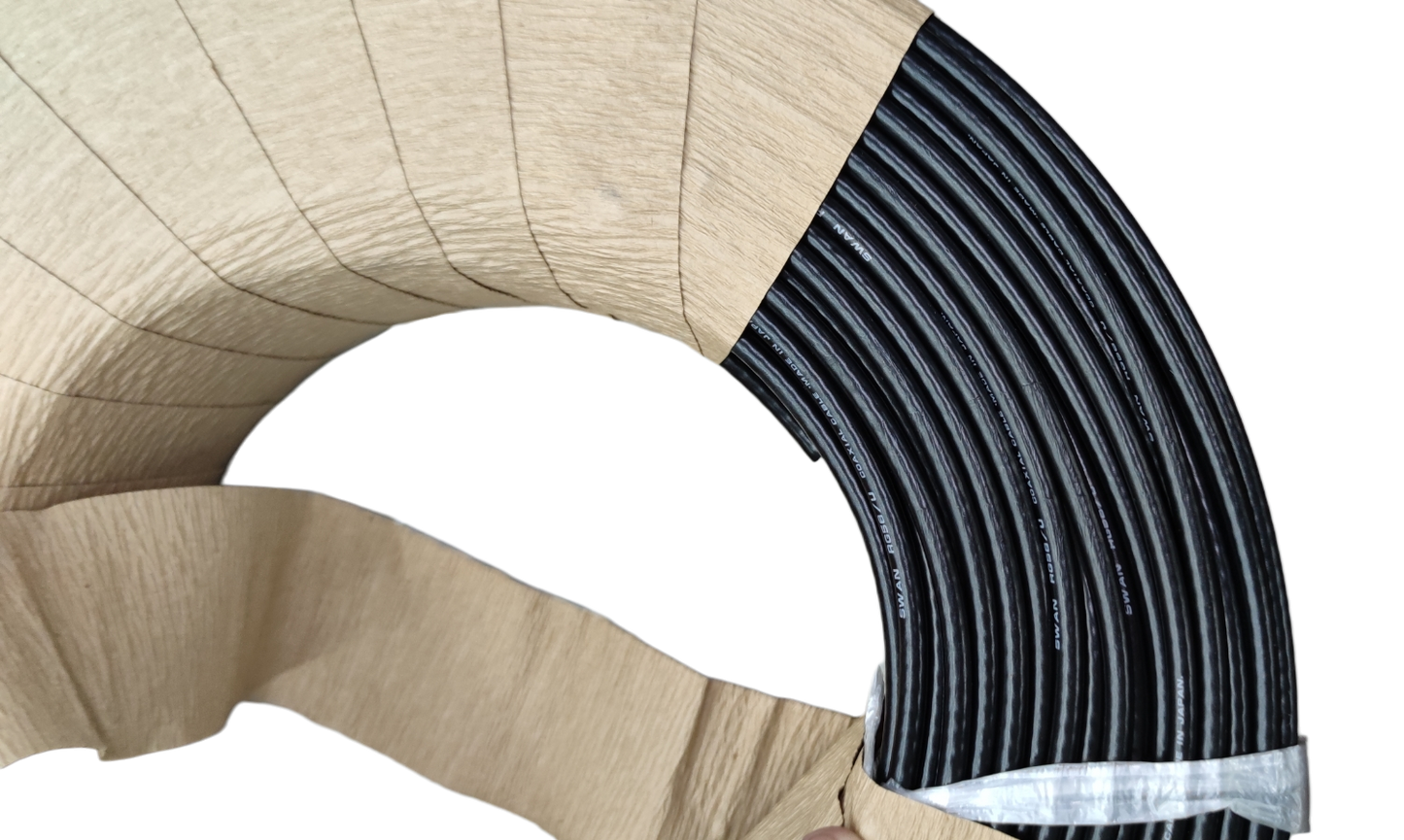 Swan RG58 Coaxial Cable Solid Middle tightly coiled with protective wrapping for signal transmission