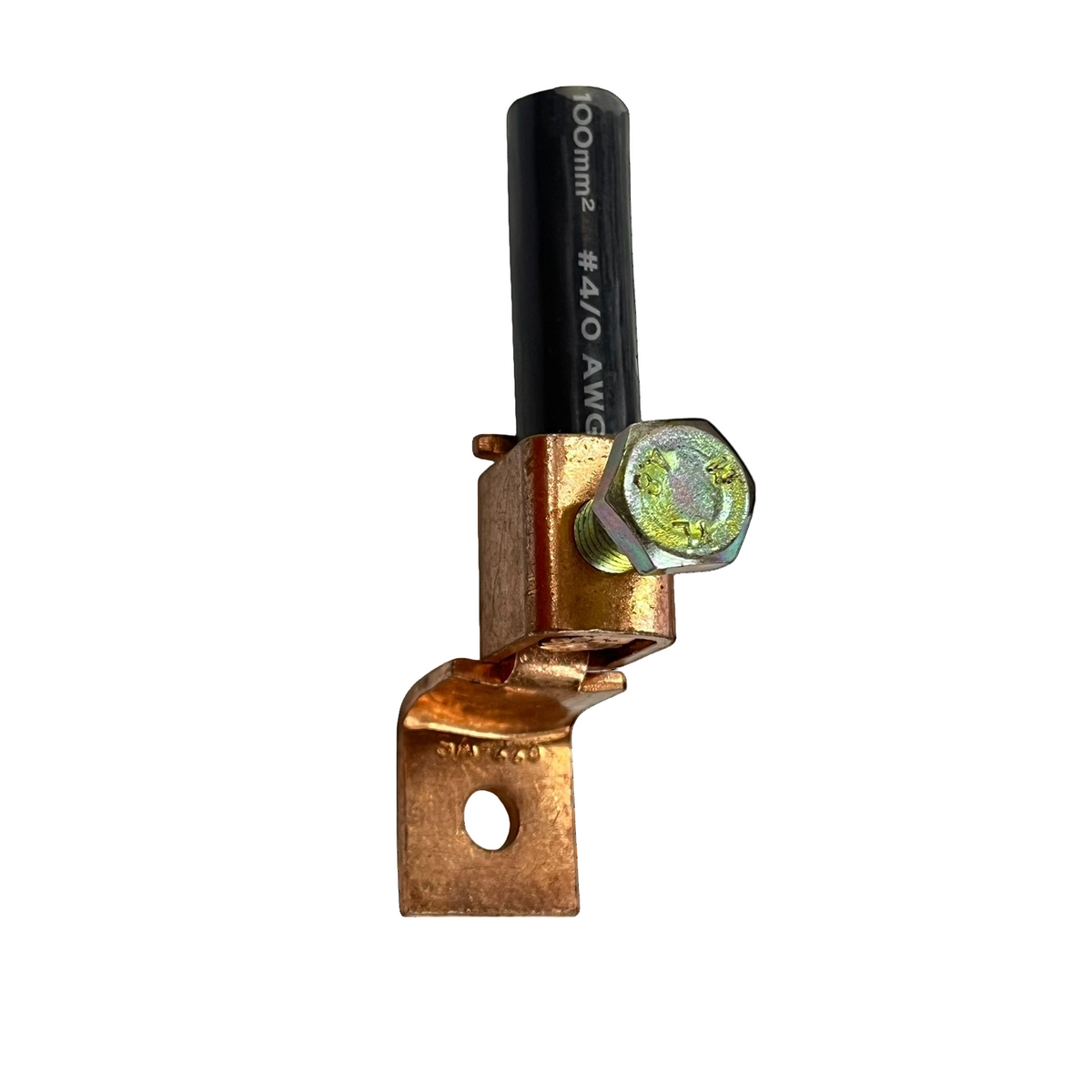 Local brand Solderless Terminal Lugs 80mm-100mm copper electrical connector with black wire and bolt Solderless Terminal Lugs 80mm-100mm Wire Size Copper, AWG 3/0-4/0 SA-225 Electx ELectrical Supply