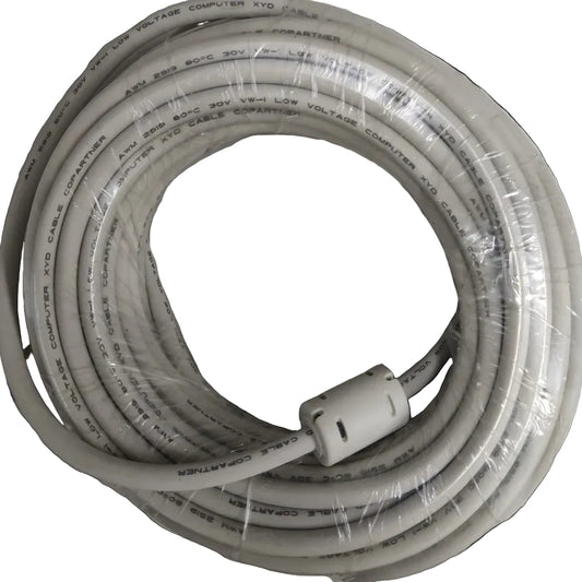 Grippes VGA Cable 15 Meters coiled with protective casing for computer display connections