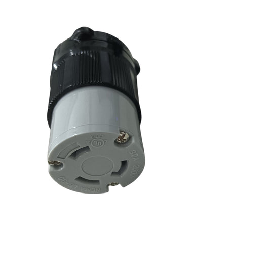 Grippes 30A Twist Lock Outlet Cord Connector Type 2P+E (3P) 250V (NEMA L6) BL-630C, Twistlock