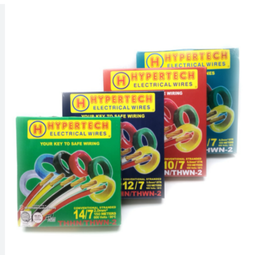 Hypertech 3.5mm THHN AWG 12/7, THWN AWG 12 Stranded Yellow, 150 meters