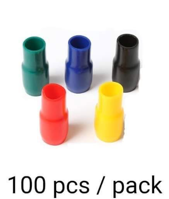 Vinyl Wire End Cap, Cable Marker (Max. Service Temp: of 80 Degree Celcius), 60mm (Green)