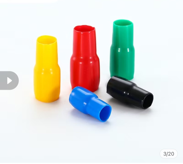 Vinyl Wire End Cap, Cable Marker (Max. Service Temp: of 80 Degree Celcius), 30mm (White)