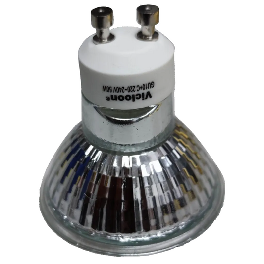 Vicloon GU10 halogen bulb 50W MR16 GU10 with reflective surface for bright lighting